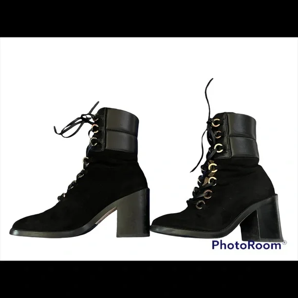 Black Suede Stuart Weitzman Boots Watson S7